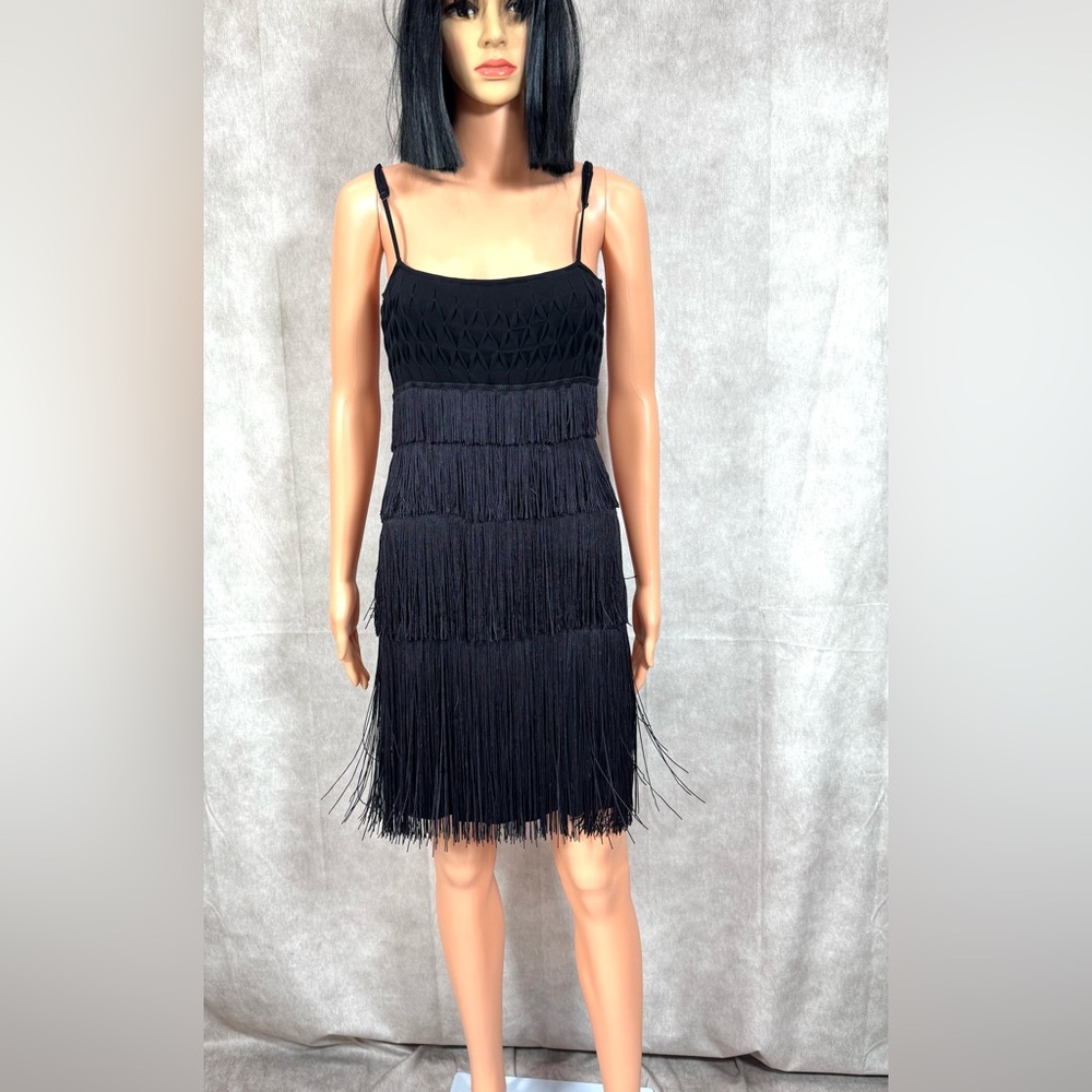 NWT -  Love Moschino Black Tiered Sheath Mini Dress
